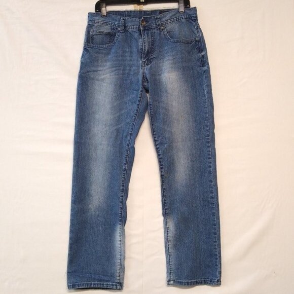 TK Axel Harwinton Low Rise Slim Straight Distressed Men 32x32 Jeans AX41005-57S - Picture 1 of 11